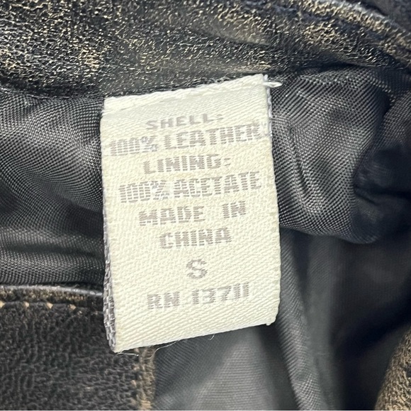 Vintage Valerie Stevens Zip Up Leather Jacket Fully Lined Distressed Brown Sz S - Picture 7 of 14